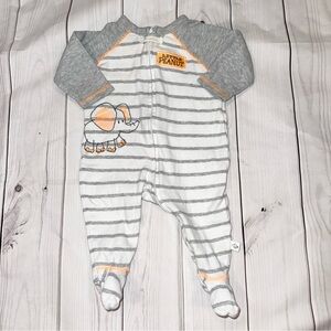 Elephant Striped Pajamas - Baby Size 6 Months